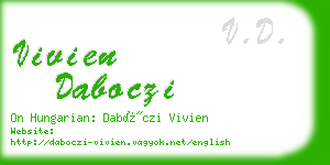 vivien daboczi business card